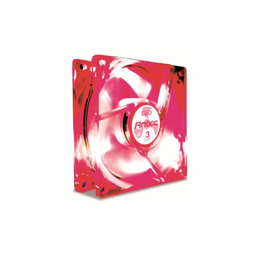 Antec TriCool 80mm Red LED Cooling Fan with 3-Speed Switch