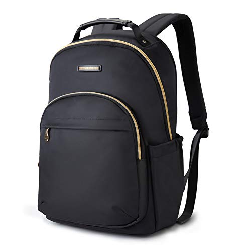 LIGHT FLIGHT Laptop Backpack Women Travel Backpacks Book Bag for 17.3 Inch Computer Carry on Back Pack for Work Travel College School Large Black
