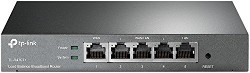 TP-Link Safestream Multi WAN Router | 4 10/100M WAN Ports w/ Load Balance Function | Portal Authencation Access Management | Abundant Security Features | Lightning Protection(TL-R470T+)